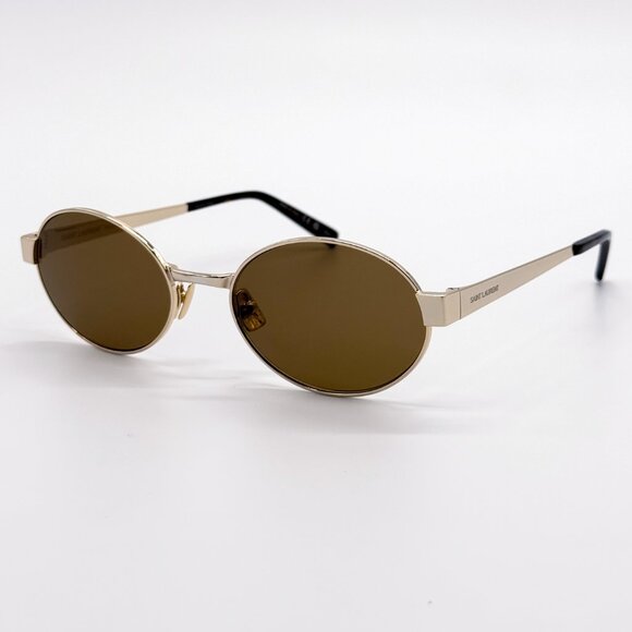 NEW SAINT LAURENT SL692 004 SUNGLASSES WOMEN OVAL GOLD SL 692 004 SUNGLASSES main image 10